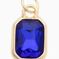 Emerald Cut Gem Blue