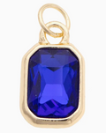 Emerald Cut Gem Blue