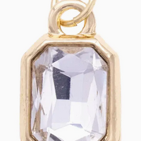 Emerald Cut Gem White
